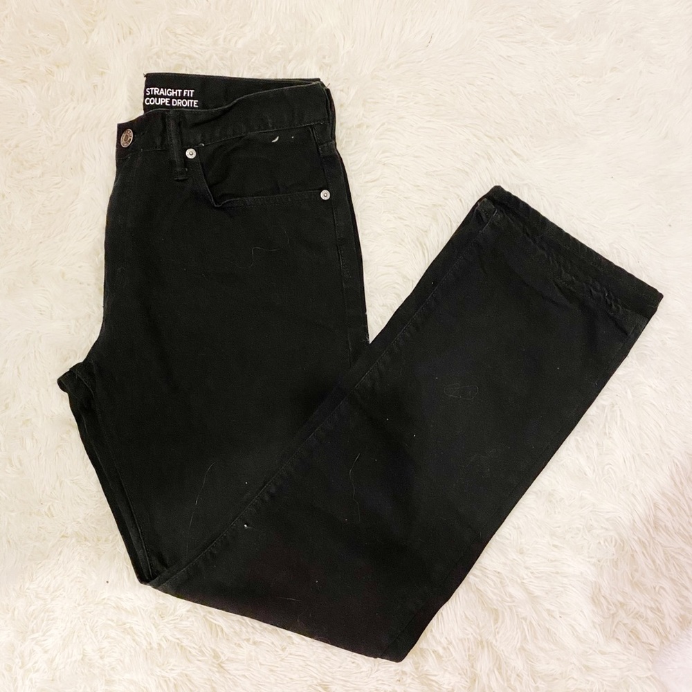 Gap Straight Fit Black Jeans